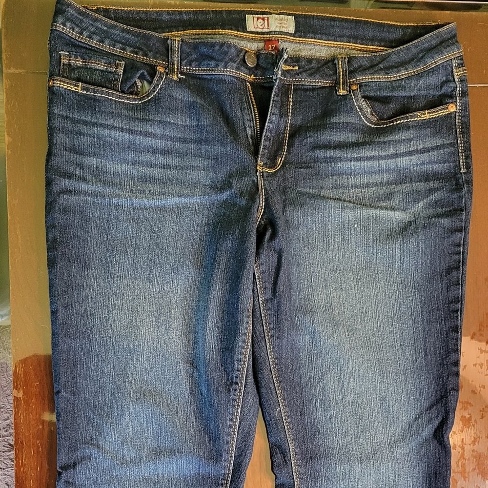 L.E.I. Jeans - Junior's Ashley Low Rise Slim Boot Size 17 Regular